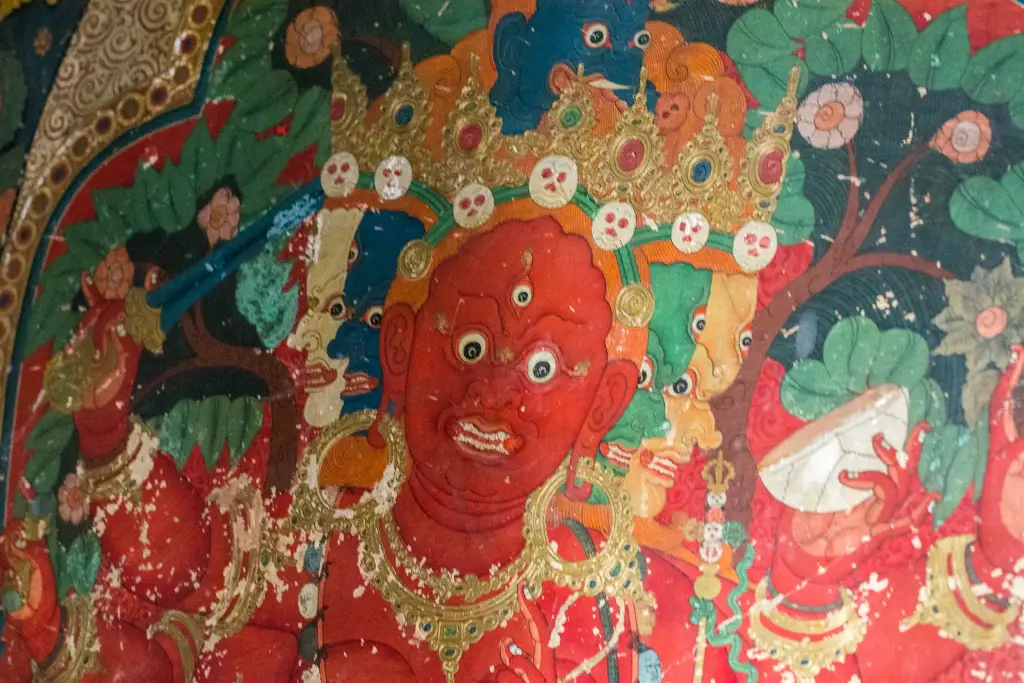 Wandmalerei in Gyantse