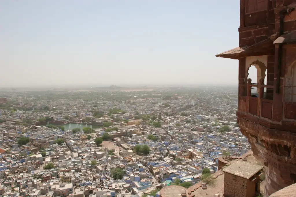 Jodhpur mit seiner in Blau getünchten Altstadt.