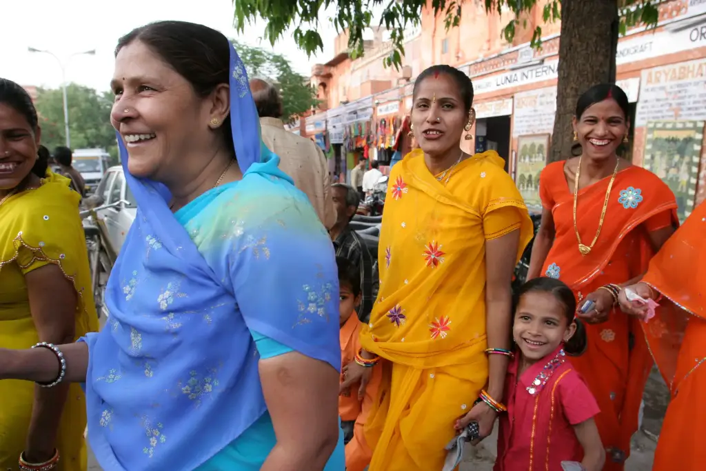 Begegnungen auf der Strasse in Jaipur, der Hauptstadt von Rajasthan.