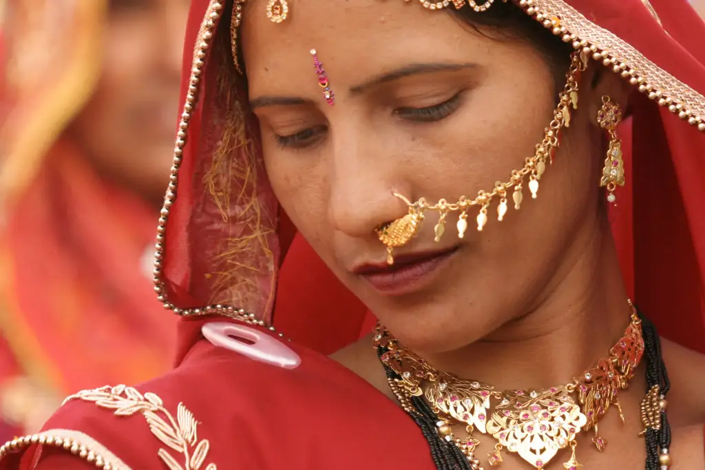 Eine Hochzeit in Rajasthan.