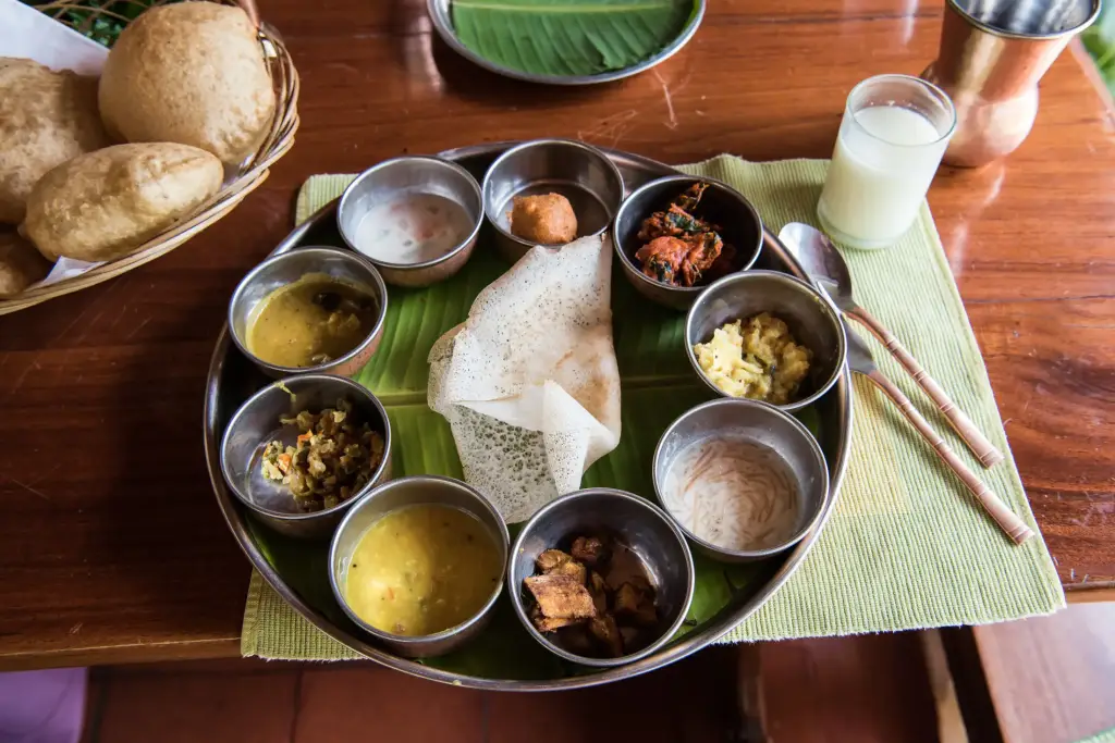 Südindisches Thali