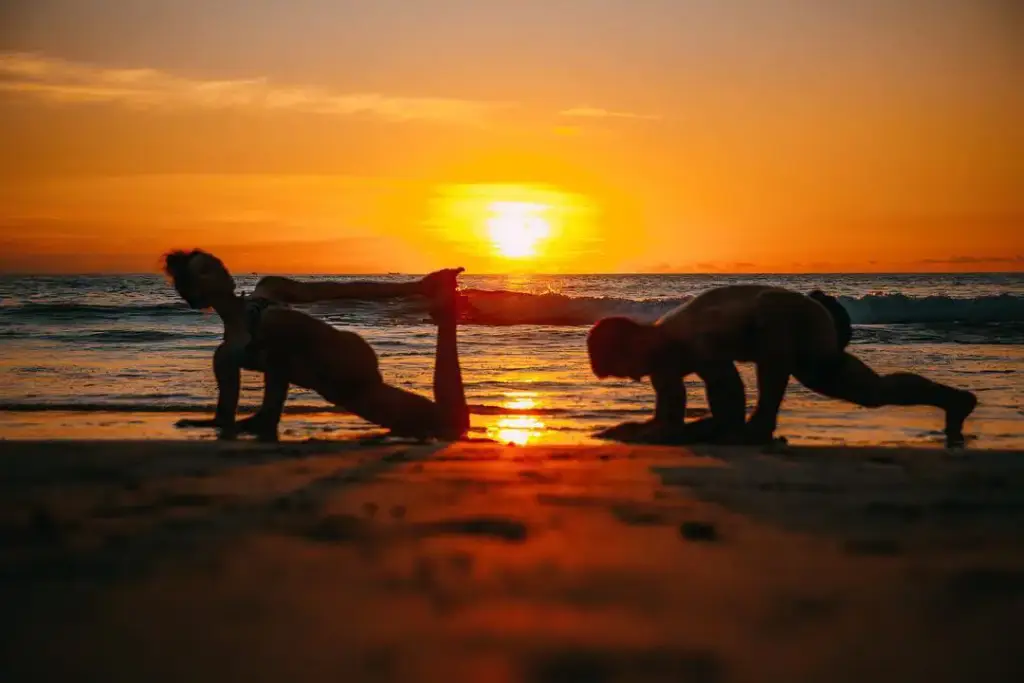 Yoga am Strand