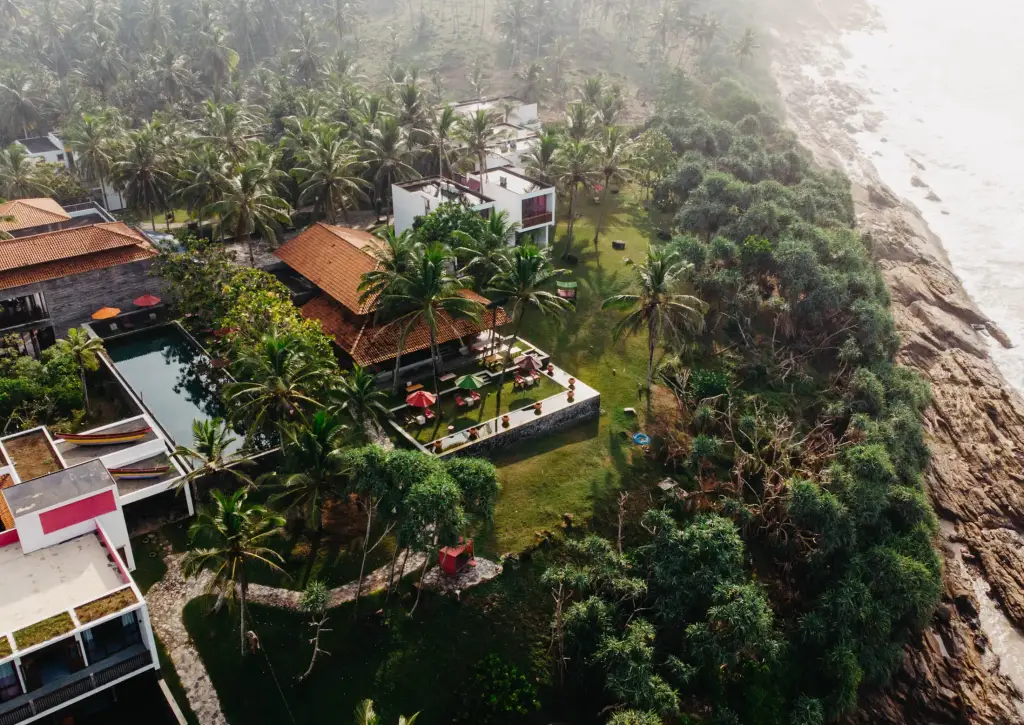 Das exklusive Resort von oben