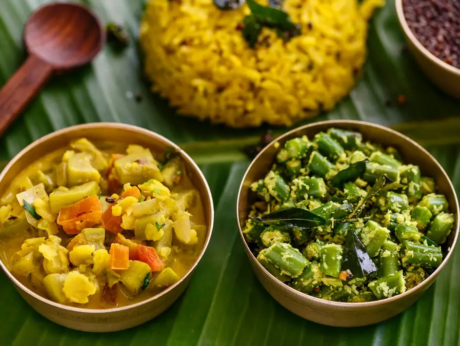 Ayurvedisches indisches Menü