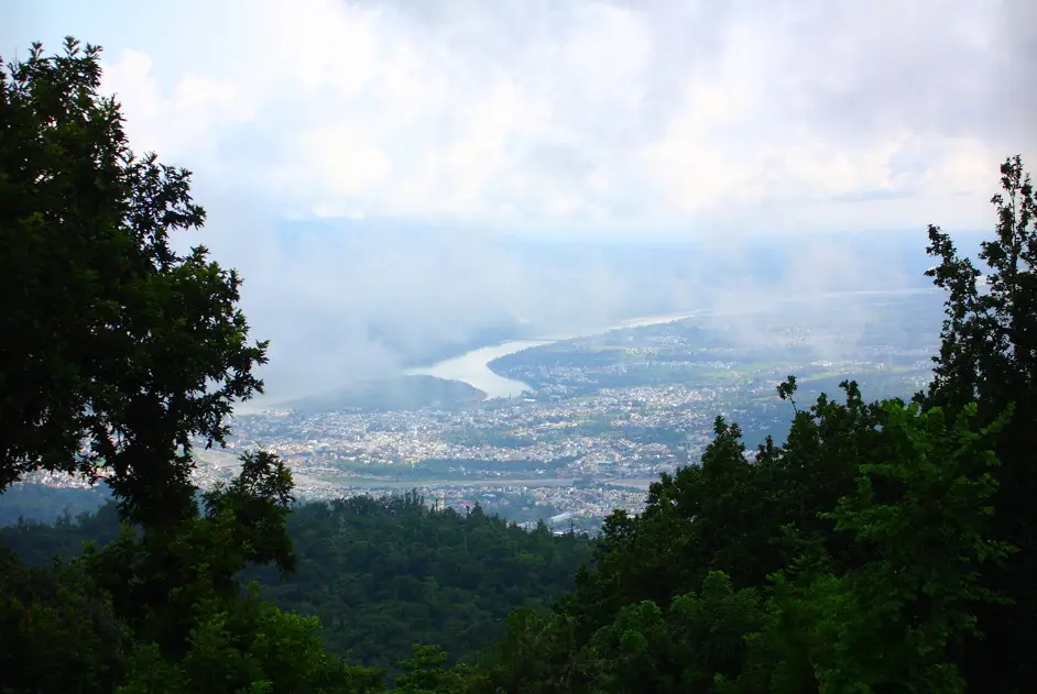 Blick nach Rishikesh