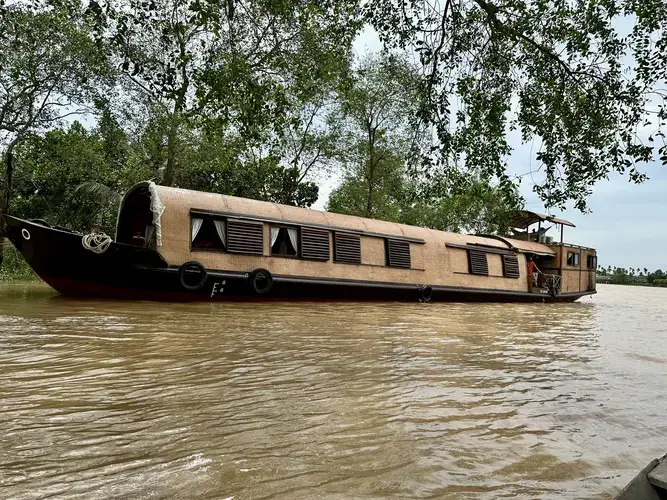 Hausboot auf dem Mekong