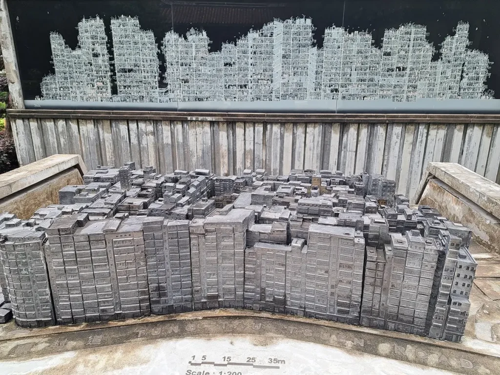 eine Miniatur der ehemaligen Walled City