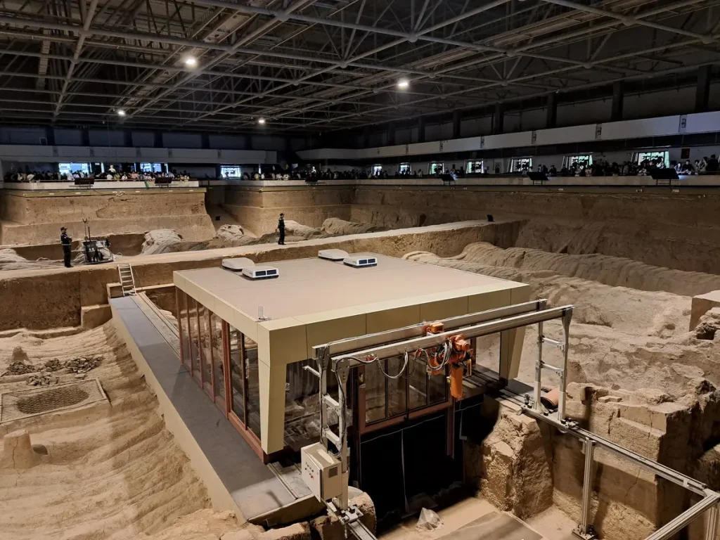 die neueren Hallen sind geschützter