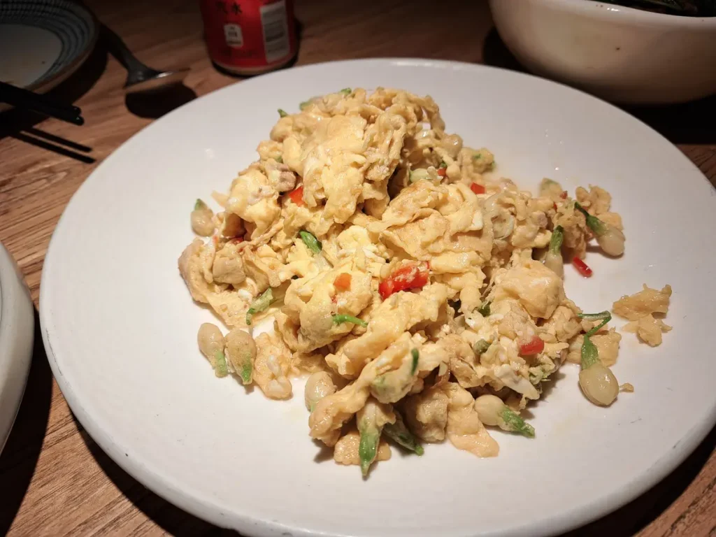 Omelette mit Jasminblüten, sehr lecker