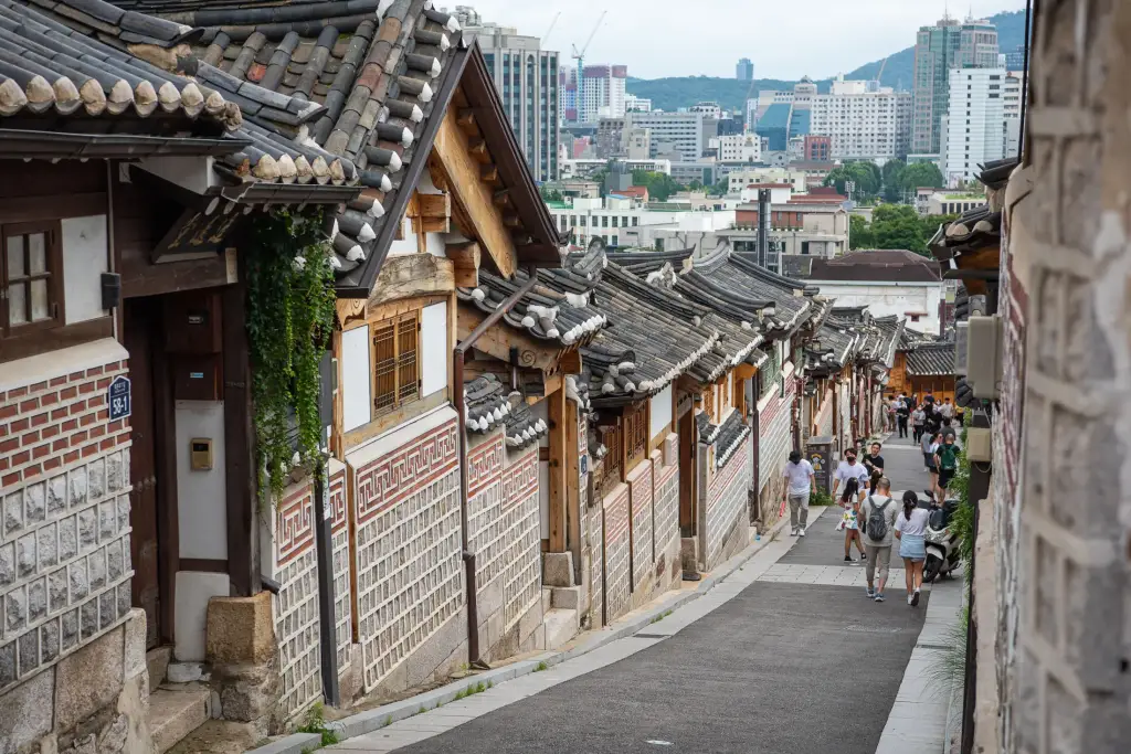 Die Häuser des Bukchon Hanok Village, Seoul