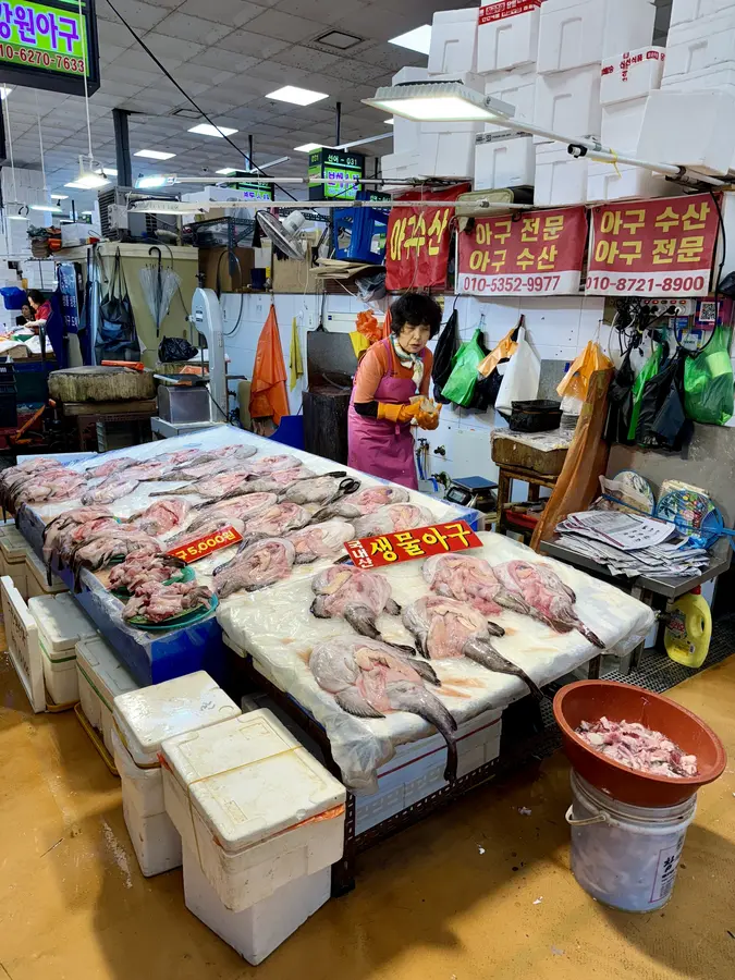 Grosse Auswahl an frischem Fisch