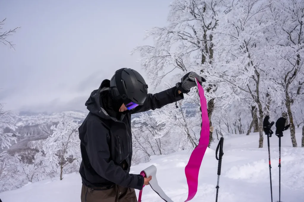 Erste kleine Skitour der Reise