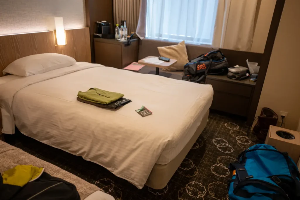 Späte Ankunft in Sapporo