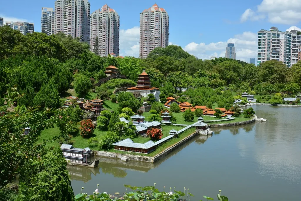 Der Sommerpalast von Beijing im Miniaturen Park, Shenzhen