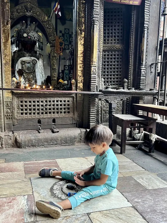 Speaking Buddha in Bhaktapur