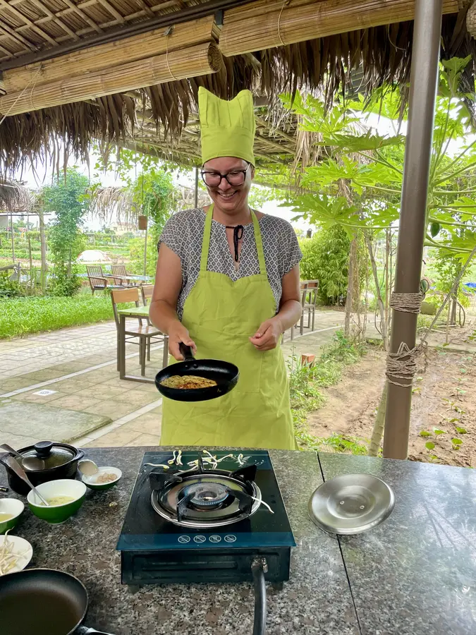 Banh Xeo - die vietnamesischen Pancakes.