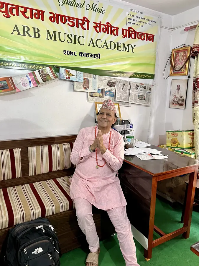 Tablaspieler Achyut Ram Bhandari