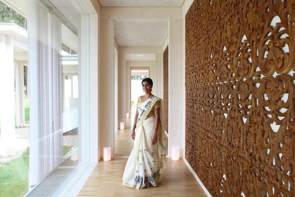 Wandelgang im Ayurveda-Center
