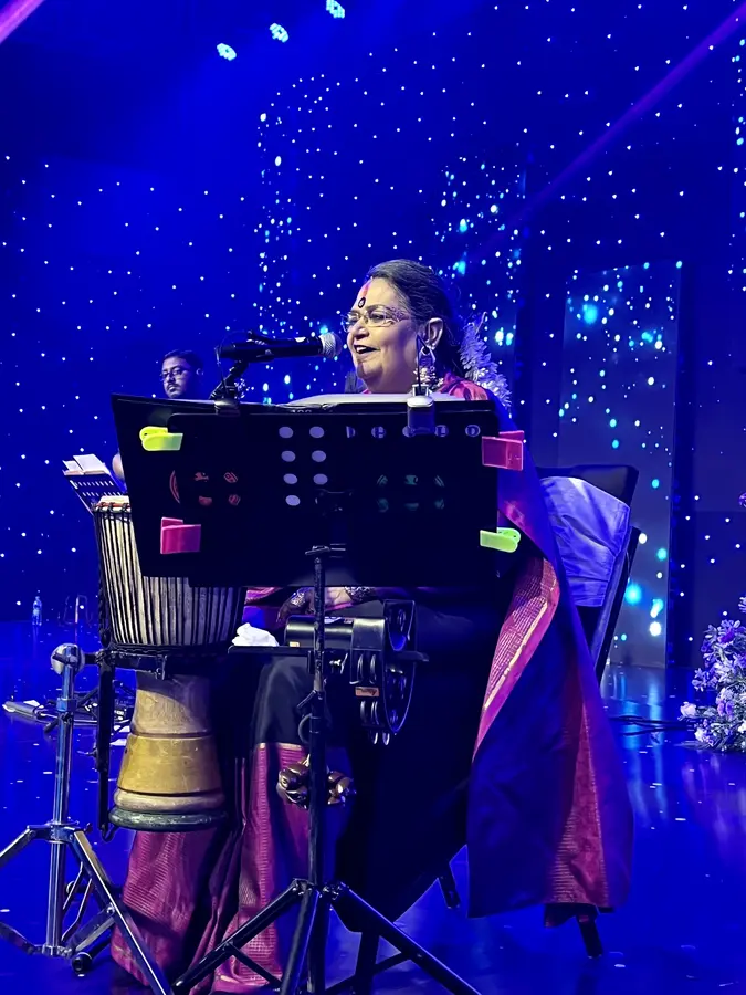 Indische Sängerin Usha Uthup