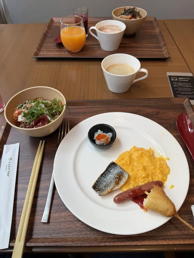 Frühstuck im Hotel in Sapporo