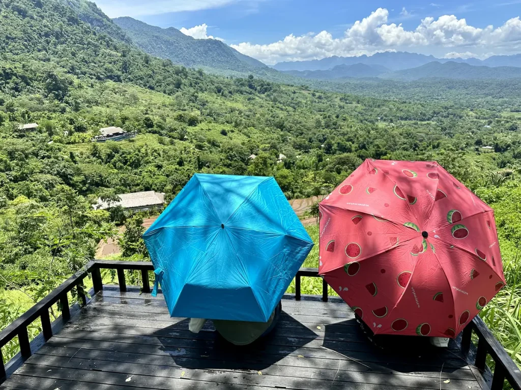 Hier war die höchste Stelle vom Resort mit dem «flying bed».