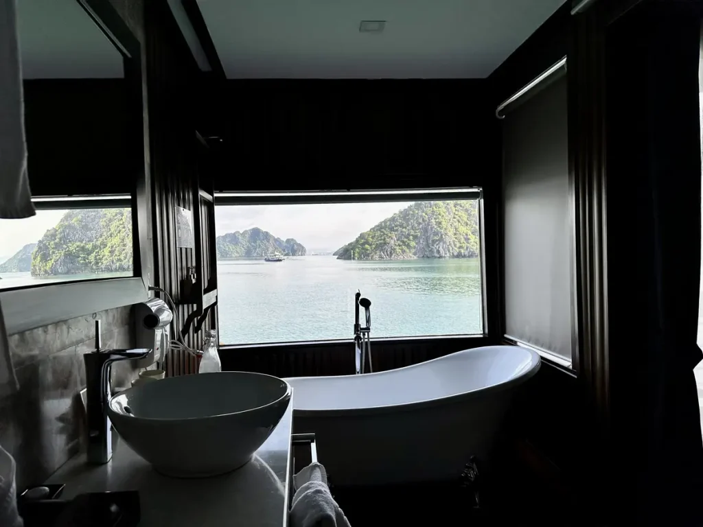 Blick vom Badezimmer.