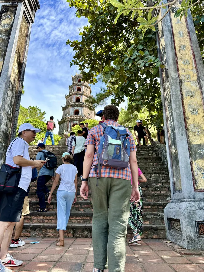 Erstmalig begegnen wir vielen Touristen.