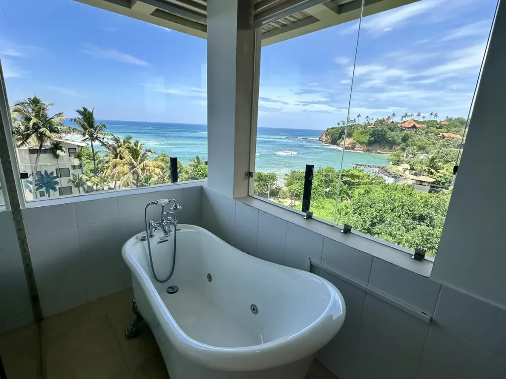Badewanne mit Ausblick