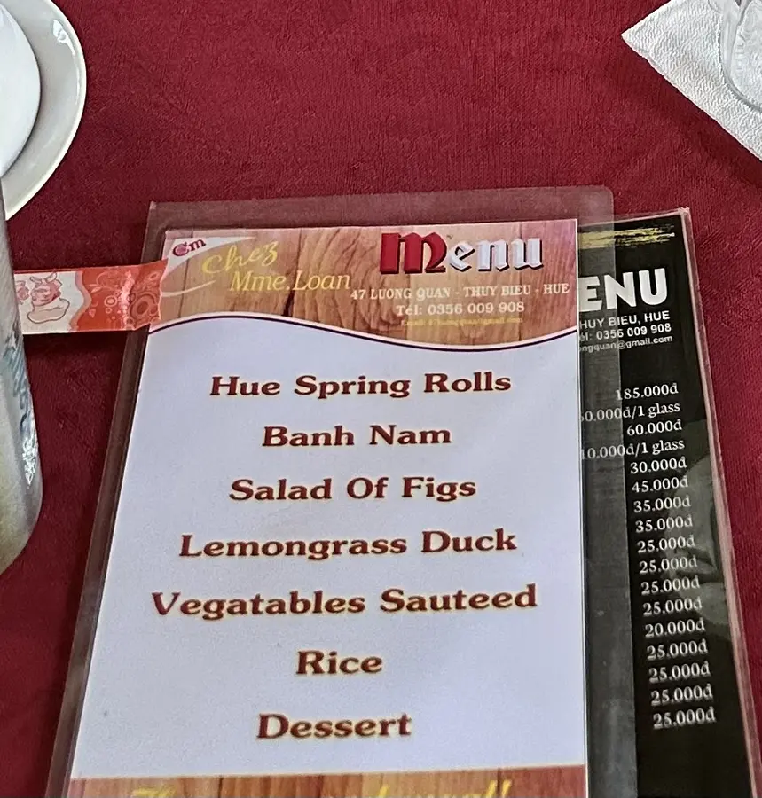 Unser Mittagsmenü.