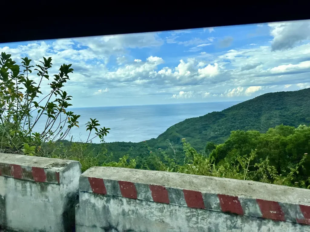 Das ist der Blick Richtung Nordvietnam.
