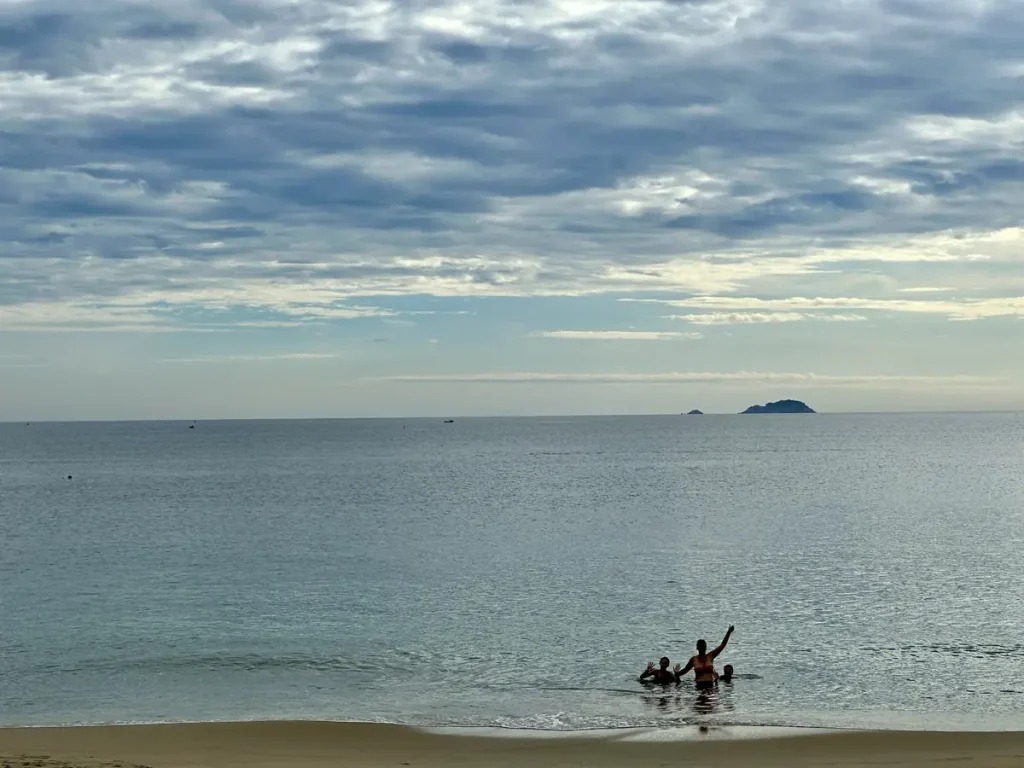 Vor dem Frühstück war es im Meer am Schönsten.