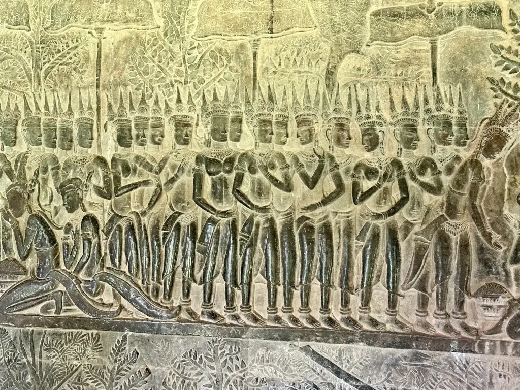 Reliefs im Angkor Wat