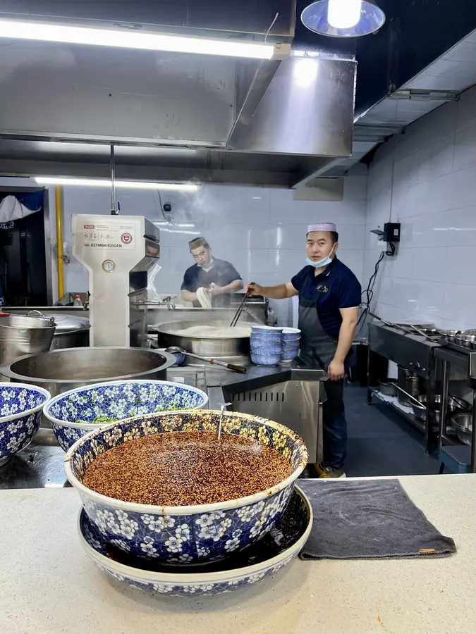 Nudelsuppe in Xining