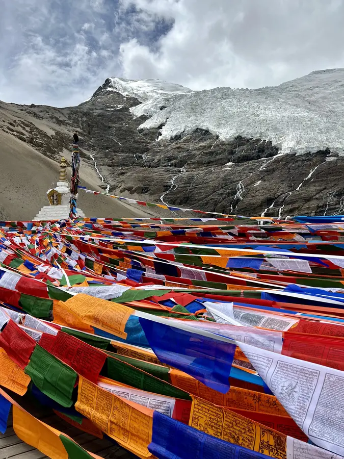 Karo-La-Pass Gletscher