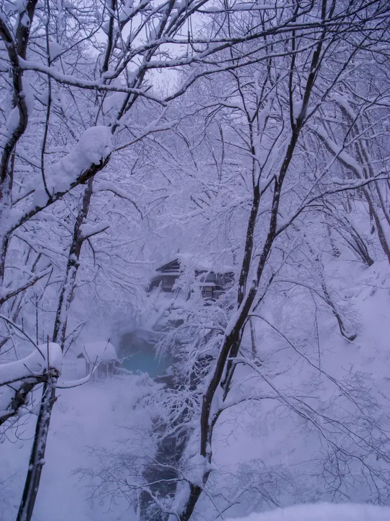 Outdoor Onsen In Zao
