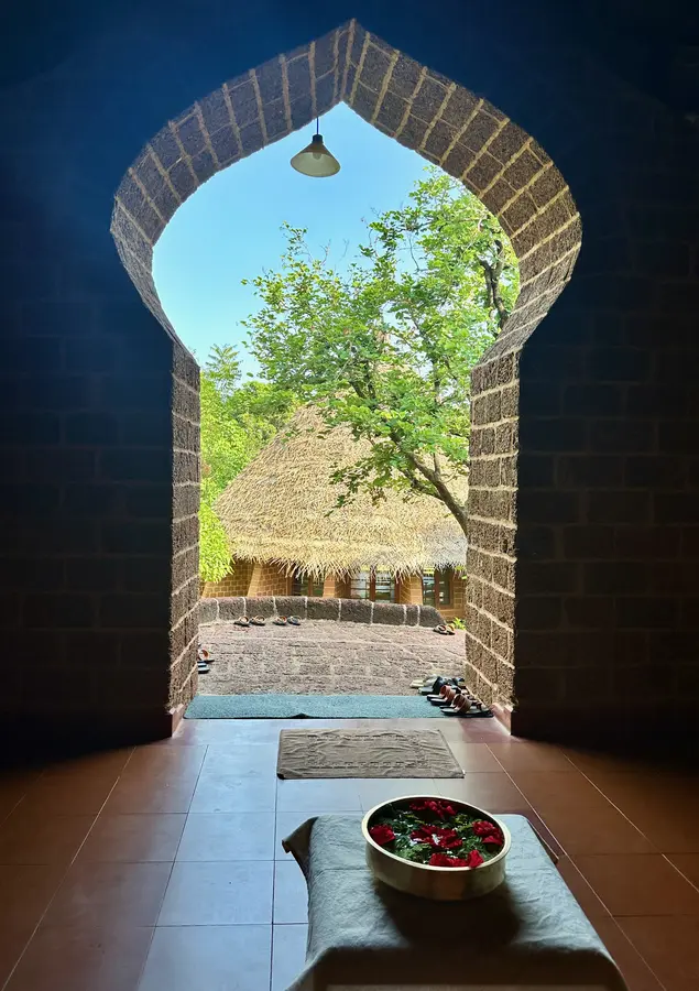 Eingang zum Ayurveda-Center