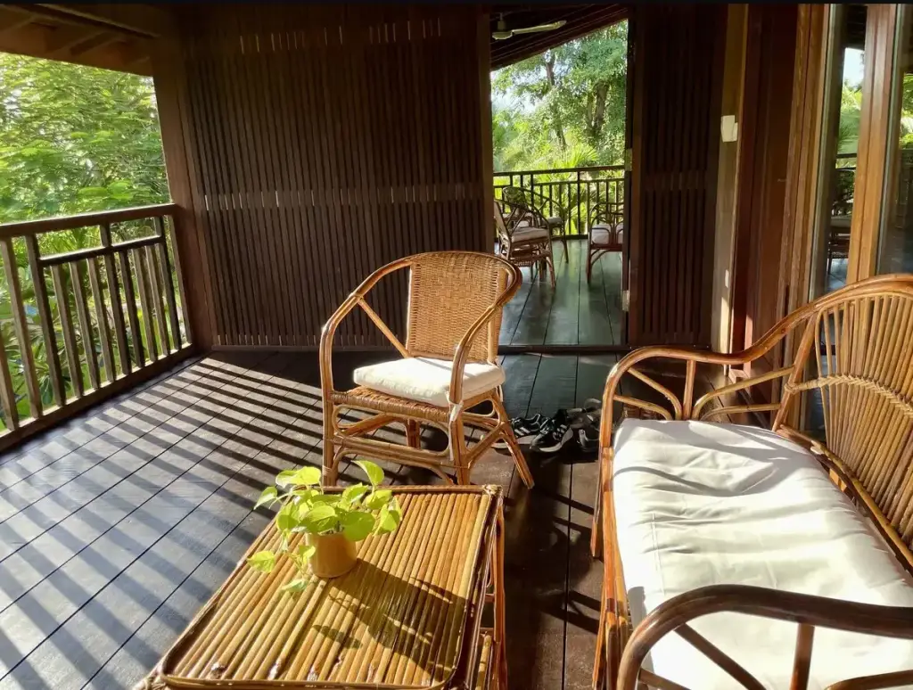 Terrasse im Khmer Bungalow
