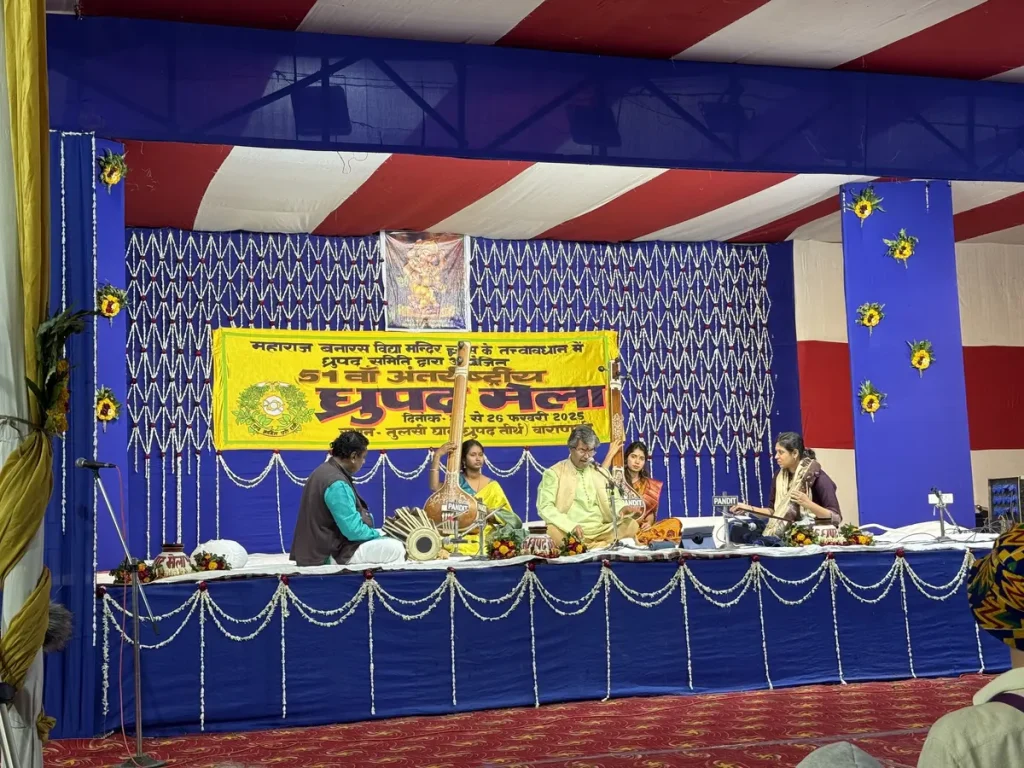 Höhepunkt des Dhrupad Mela am Tulsi Ghat